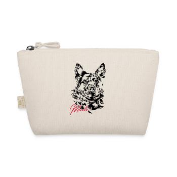 Hungarian MUDI shepherd dog Wilsigns dogs dog - Organic Pouch - nature - Front