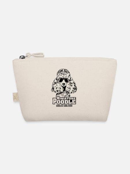 MINIATURE POODLE coolest dog ever dog saying - Organic Pouch - nature - Front