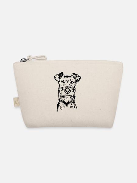 Irish Terrier Portrait Hunde Hund Wilsigns - Bio-Täschchen - Natur - Vorne