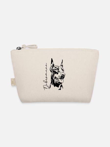 Doberman Dog Portrait Dogs Dog Sports Wilsigns - Organic Pouch - nature - Front