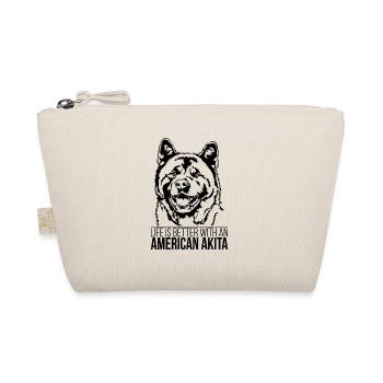 La vie américaine d’Akita est meilleure chienne en disant Wilsigns - Trousse biologique - nature - Devant