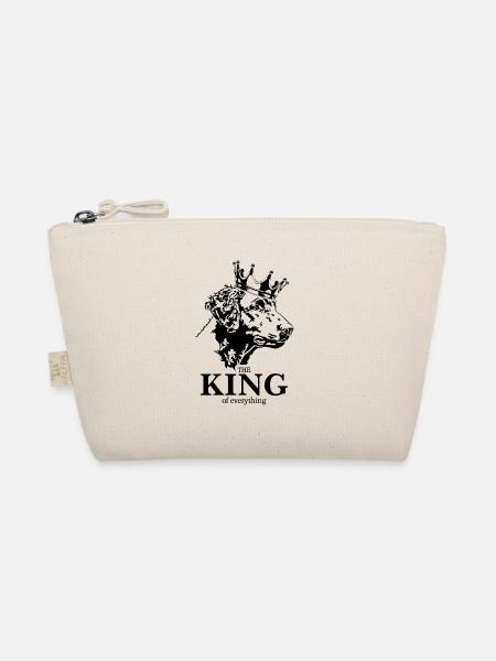 Curly Coated Retriever King everything Wilsigns - Bio-Täschchen - Natur - Vorne