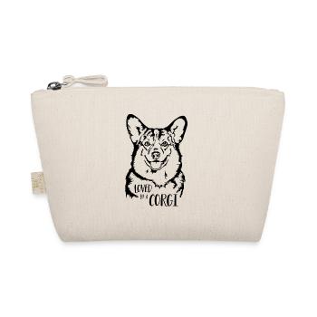 Loved by a Corgi Dog Welsh Corgi Wilsigns - Organic Pouch - nature - Front