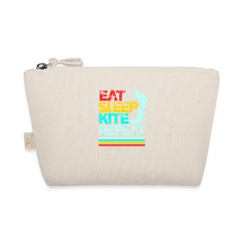 Kiteboard Kite Kiteboarding Gift Kitesurfer - Organic Pouch - nature - Front