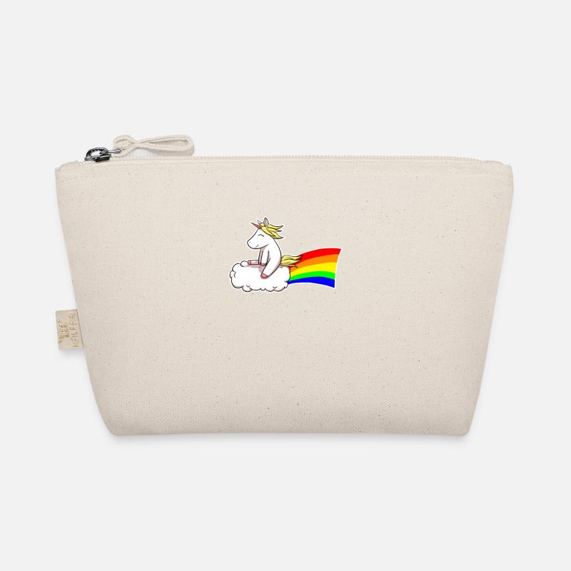 Unicorn Rainbow Einhorn auf Wolke Einhörner Bio-Täschchen