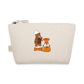 Grill Meister Bär Geschenk Shirt - Bio-Täschchen - Natur - Vorne
