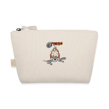 Skateboard Turbo Youth Skater Skull - Organic Pouch - nature - Front