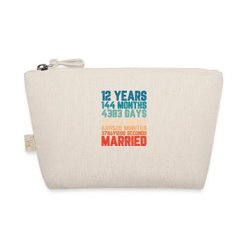 12 ans marié Mariage Mariage Dire Cadeau - Trousse biologique - nature - Devant