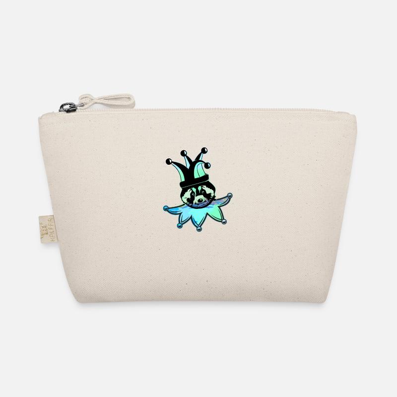 raccoon,bear,graffiti,painting,blue,harlequin Organic Pouch