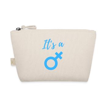 Baby Announcement Pregnancy - Boy - Surprise - Organic Pouch - nature - Front