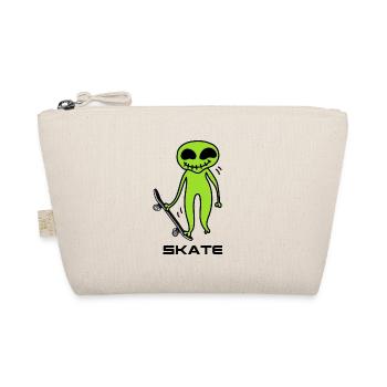 skateboard skate outta space sk8 skateboarder - Organic Pouch - nature - Front