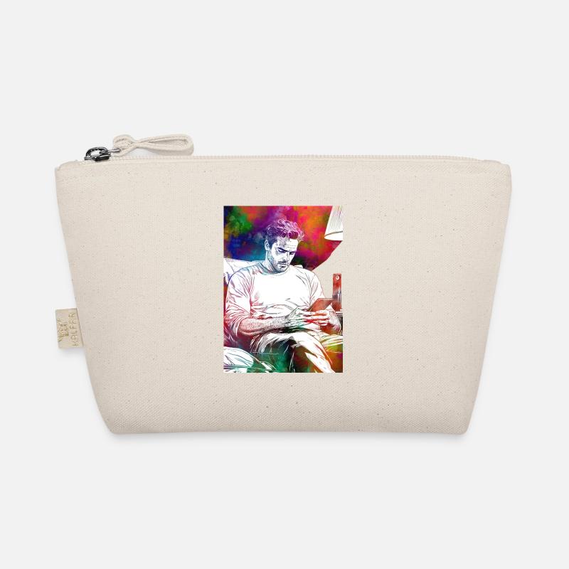 Man life with smartphone Organic Pouch