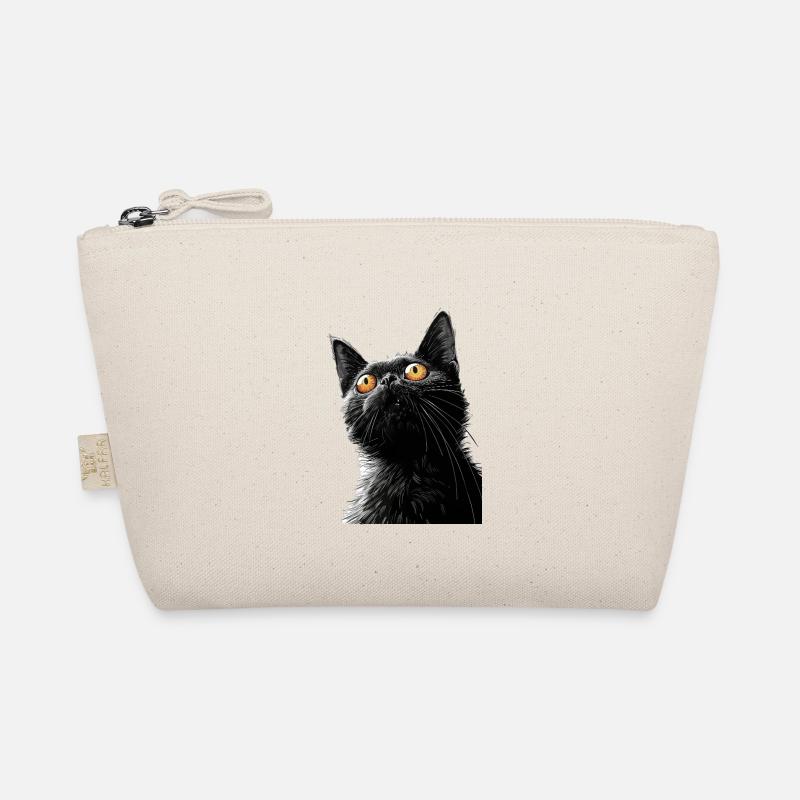 Schwarze Katze Peter Bio-Täschchen