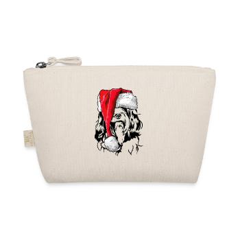 Santa Tibetan Terrier Christmas Dogs Wilsigns - Organic Pouch - nature - Front