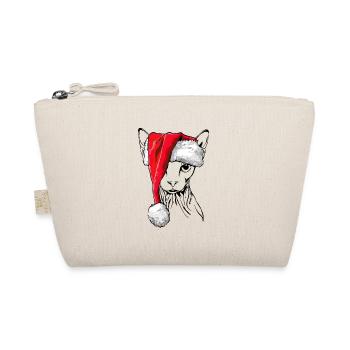 Père Noël Sphynx Noël chat Wilsigns - Trousse biologique - nature - Devant