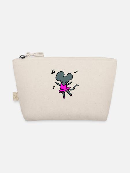 Ballet Mouse 3 - Organic Pouch - nature - Front