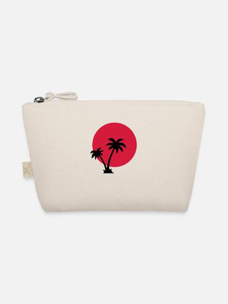 Palm Trees Sun - Organic Pouch - nature