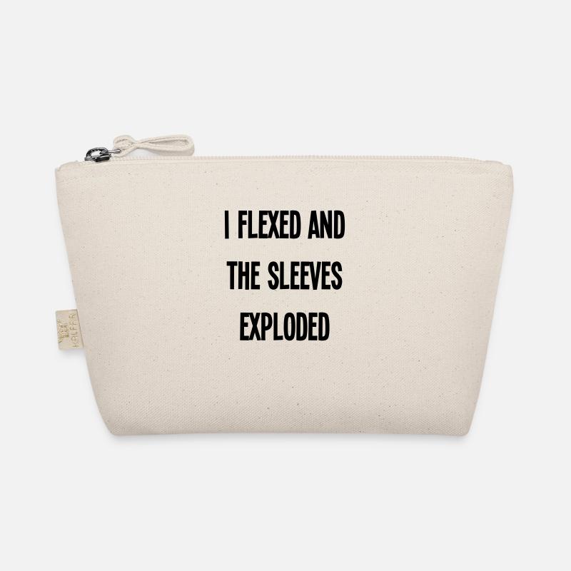 i flexed and the sleeves - Organic Pouch - nature