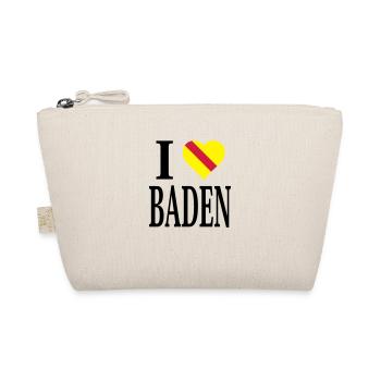 I love Baden - Bio-Täschchen - Natur - Vorne