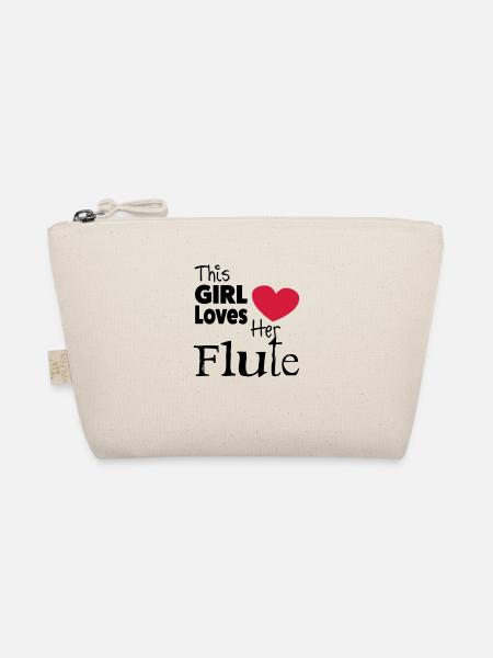 This Girl Loves Her Flute - Trousse biologique - nature - Devant