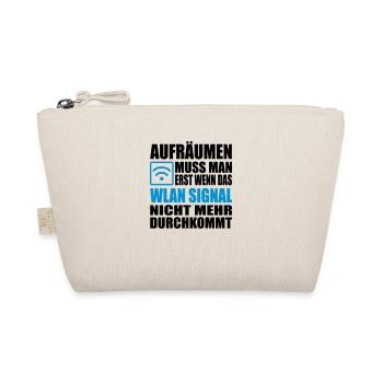 aufräumen chaot wlan - Bio-Täschchen - Natur - Vorne