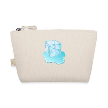 Eiswürfel Motiv/ Designer - Bio-Täschchen - Natur - Vorne