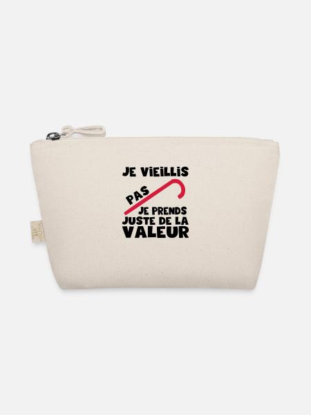 Je ne vieillis pas, idée cadeau anniversaire,Noël - Trousse biologique - nature