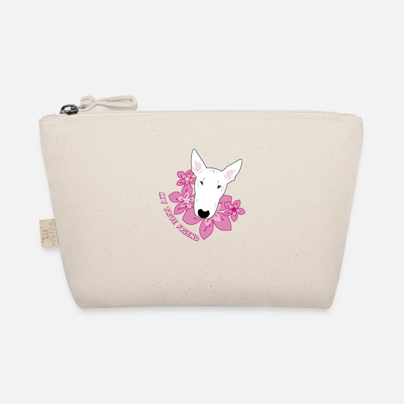 Bullterrier white - Bio-Täschchen - Natur