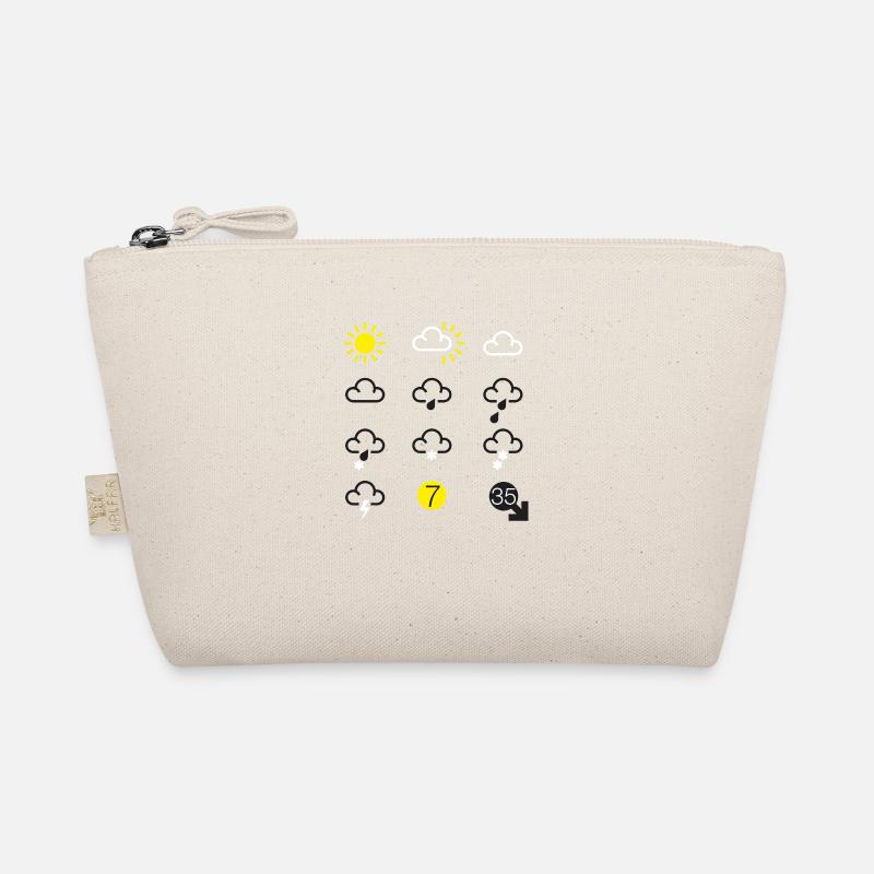 Wettervorhersage-Symbole Bio-Täschchen