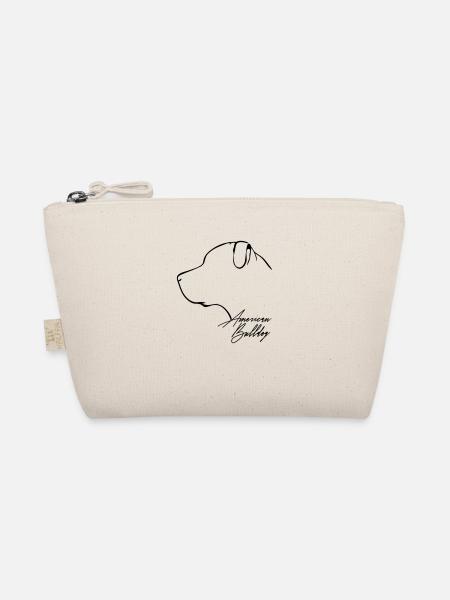 AMERICAN BULLDOG Profile WILSIGNS - Organic Pouch - nature - Front