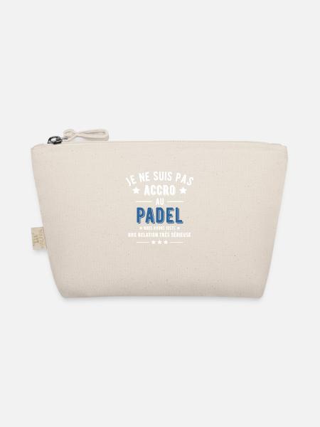 Pas accro padel cadeau - Trousse biologique - nature