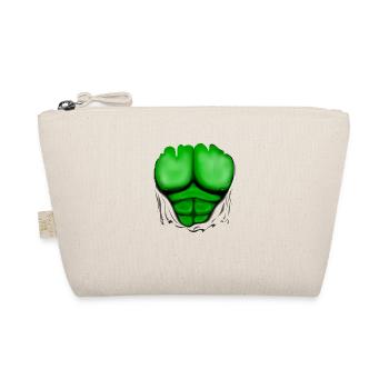 Ripped Muscles Green, six pack, chest T-shirt - Organic Pouch - nature - Front