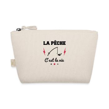 Fishing is life, fishing gift, fishing - Organic Pouch - nature - Front