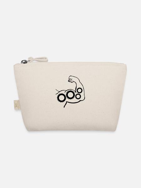 muscles gears_m1 - Organic Pouch - nature - Front