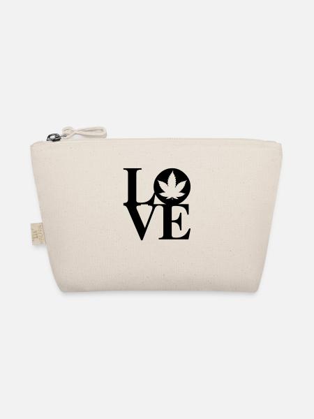 Cannabis Love Art - Organic Pouch - nature - Front