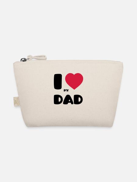 I Love my Dad - Organic Pouch - nature - Front