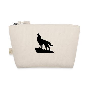 Wolf Howling - Organic Pouch - nature - Front