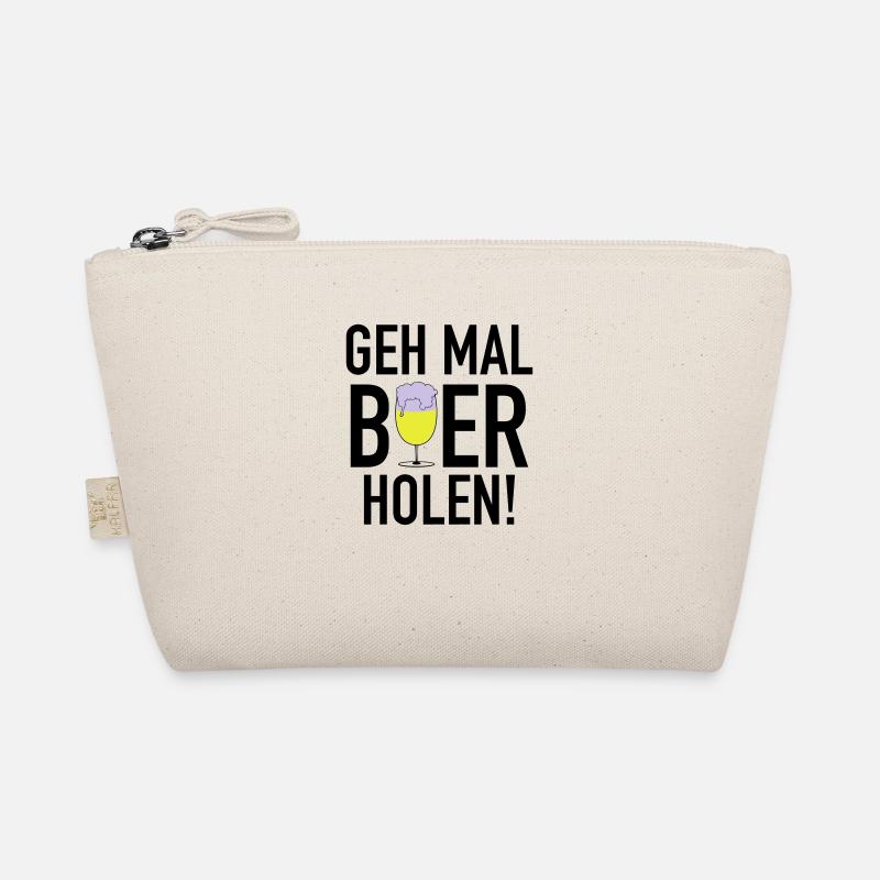 Bier holen 3c - Bio-Täschchen - Natur