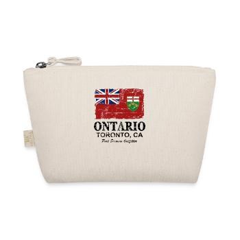 Ontario Flag - Canada - Vintage Look - Bio-Täschchen - Natur - Vorne