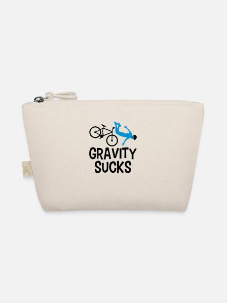 graviti sucks gravity front over fallen fahrr - Organic Pouch - nature - Front
