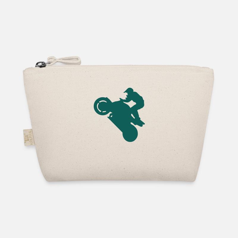 Smash stunts man motorcycle 1 Organic Pouch