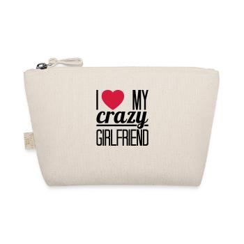 I love my crazy Girlfriend - Bio-Täschchen - Natur - Vorne