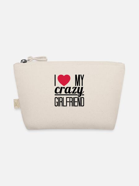 I love my crazy Girlfriend - Trousse biologique - nature - Devant