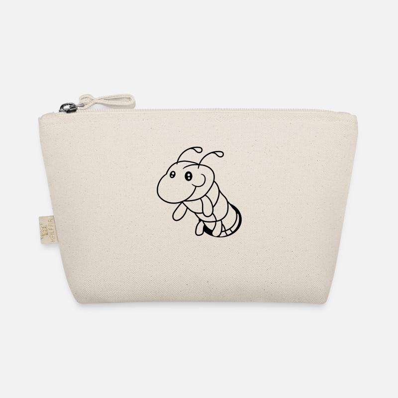 hole ground caterpillar snail crawling snake cute Organic Pouch