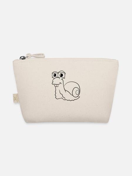 Snail funny joy - Organic Pouch - nature - Front