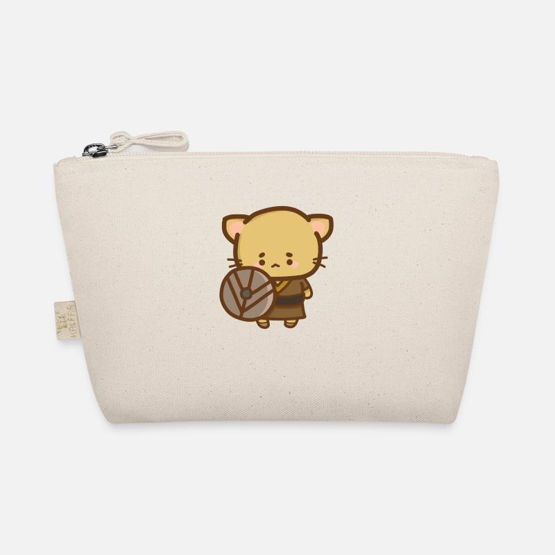 Viking cat with a shield Organic Pouch