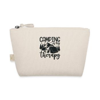 Camping is my therapy - Organic Pouch - nature - Front