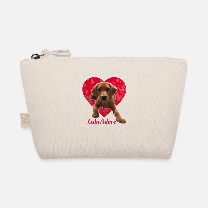 Dexter the Fox Red Labrador - Heart LabrAdore Organic Pouch
