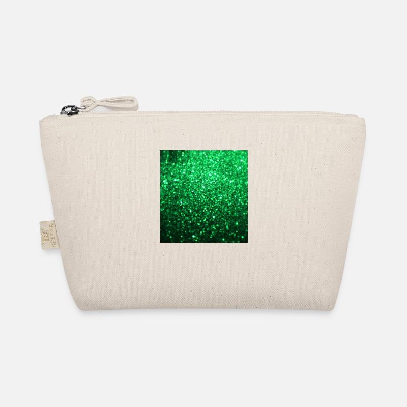 Sparkling Green Glitter Organic Pouch