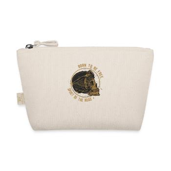 tete de mort motorcycle crane skull logo motard - Trousse biologique - nature - Devant